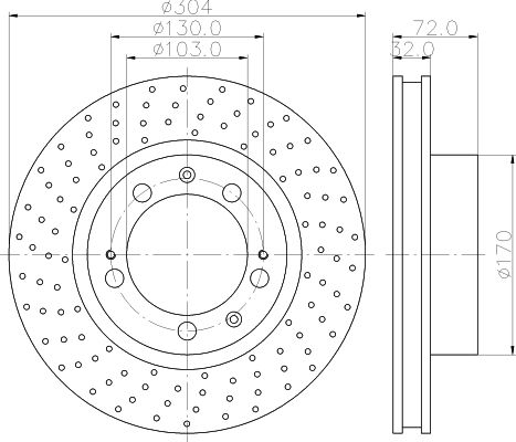 HELLA PAGID Jarrulevy 8DD 355 104-731